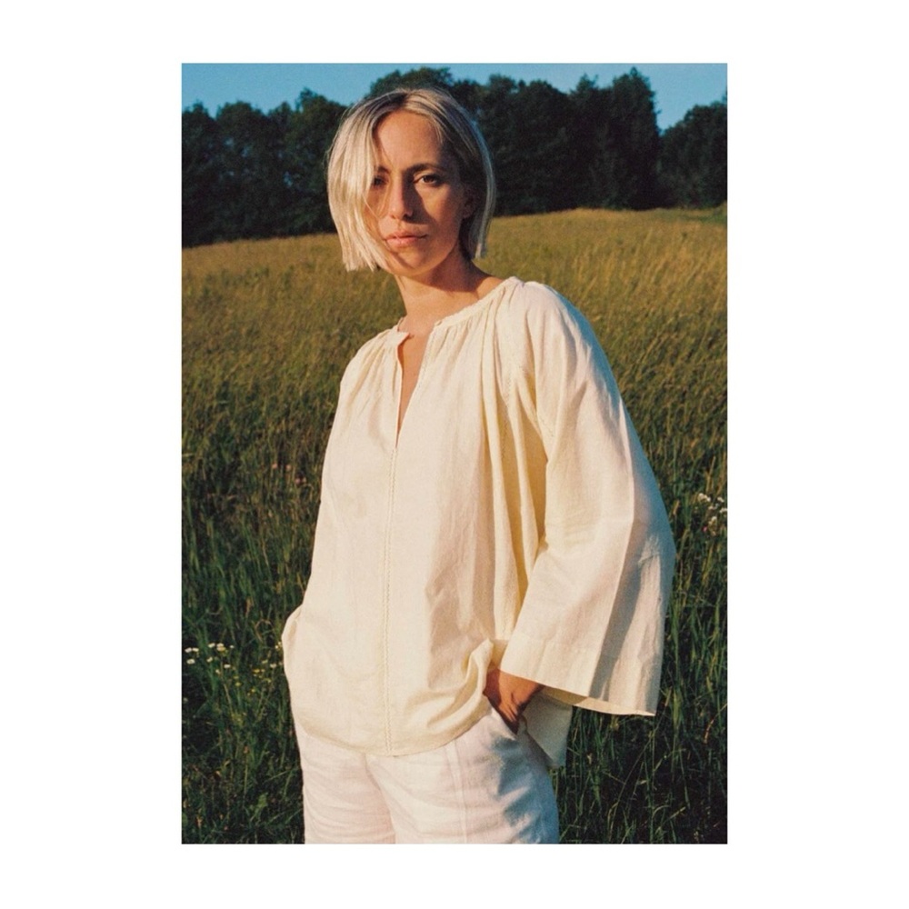 Christy Dawn Lorena Blouse in Chamomile Khadi